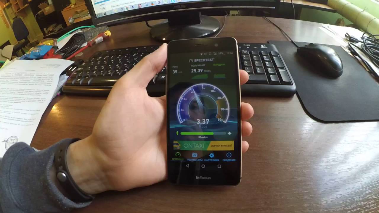 Скорость 3G в Украине, Харьков от мобильного оператора lifecell
