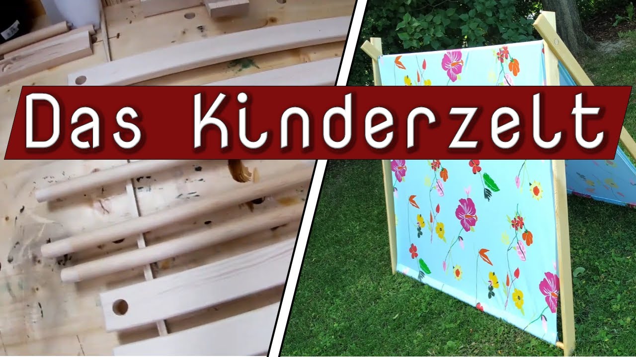 Ein Kinderzelt für draußen oder drinnen bauen