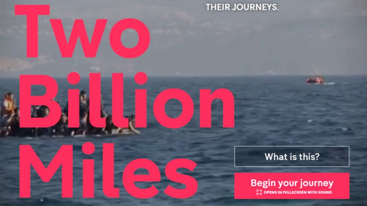 #TwoBillionMiles: Refugees and migrants travel two billion miles in 2015