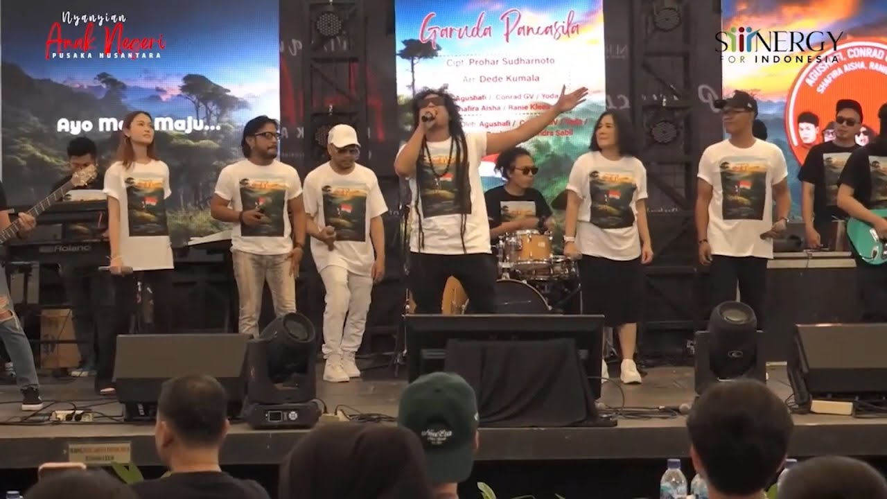 Agus Hafi, Conrad GV, Yoda Idol, Shafira Aisha & Ranie Klees  - Garuda Pancasila ( Live Performing )