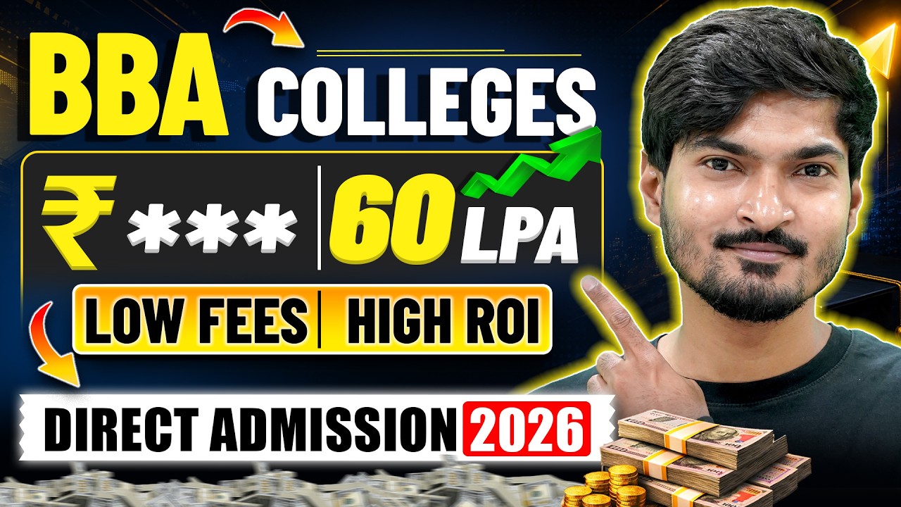 🧐Best BBA Colleges with Low Fees & High ROI 2026 | Direct Admission Without CUET #bba
