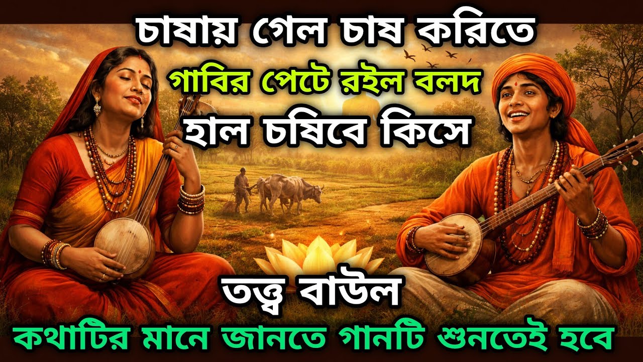 চাষায় গেল চাষ করিতে গাবির পেটে রইল বলদ হাল চষিবে || Tatto Gan Tattoo Baul  Part-3 😭💕❤️🙏@Bongstar5 