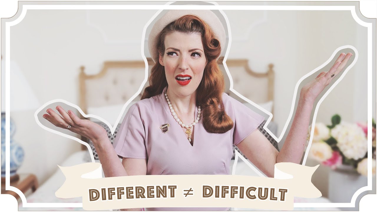 DIFFERENT does not mean DIFFICULT
