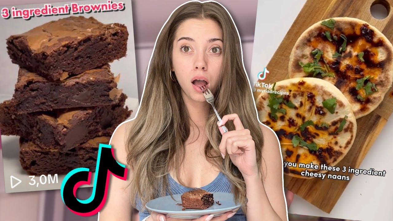 Ich esse 1 Tag nur 3-Zutaten-Rezepte. (von TikTok lol)