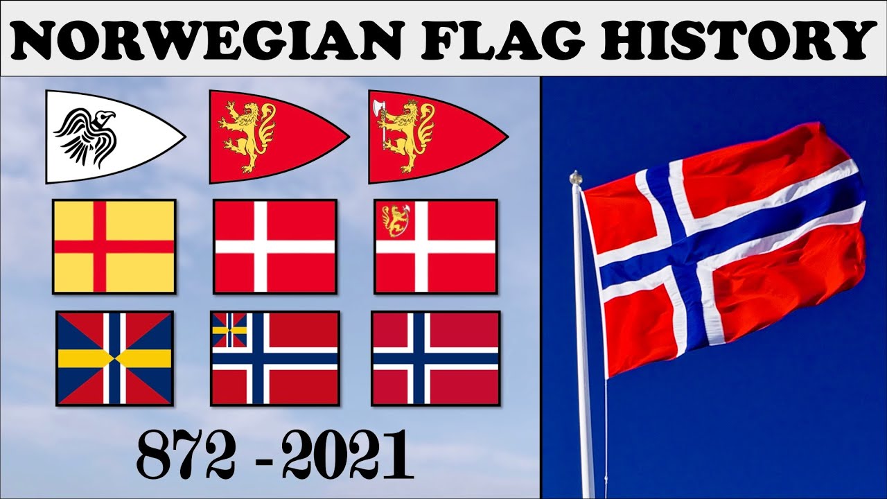Norwegian Flag History. Every Norwegian Flag 872-2021.