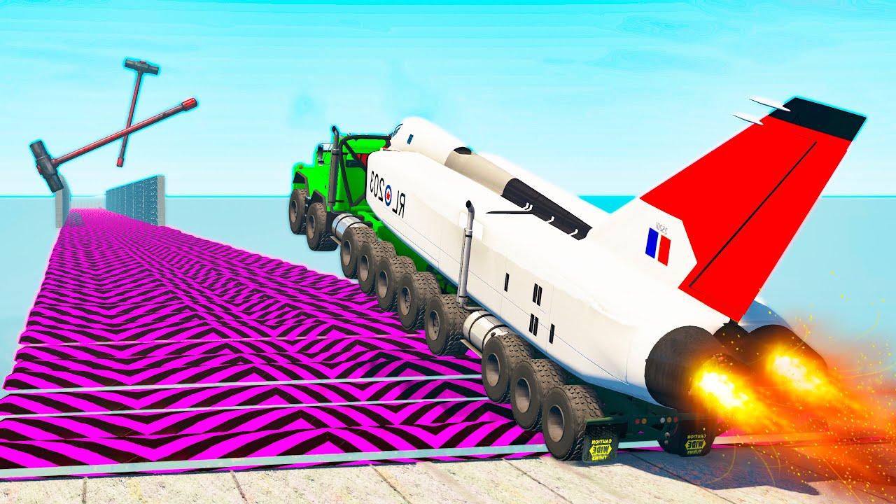 Air Speed Bumps Crashes #8- Beamng drive