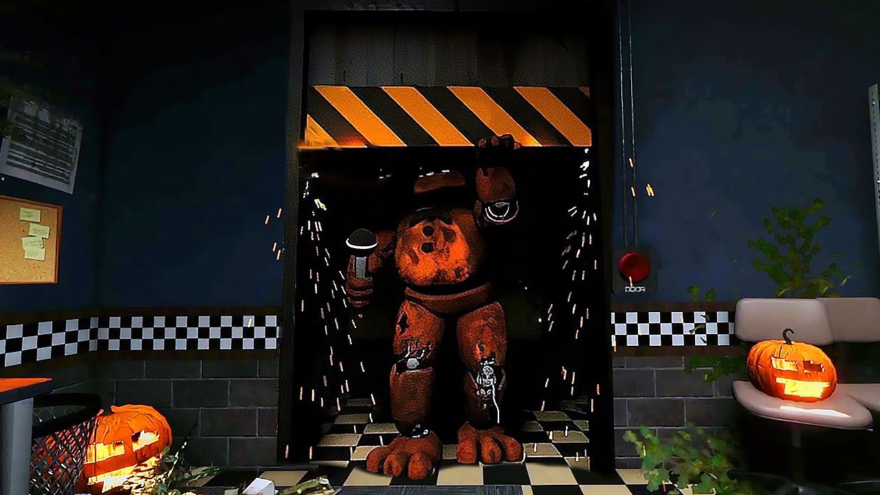 FREDDY PULLED OPEN THE OFFICE DOOR..