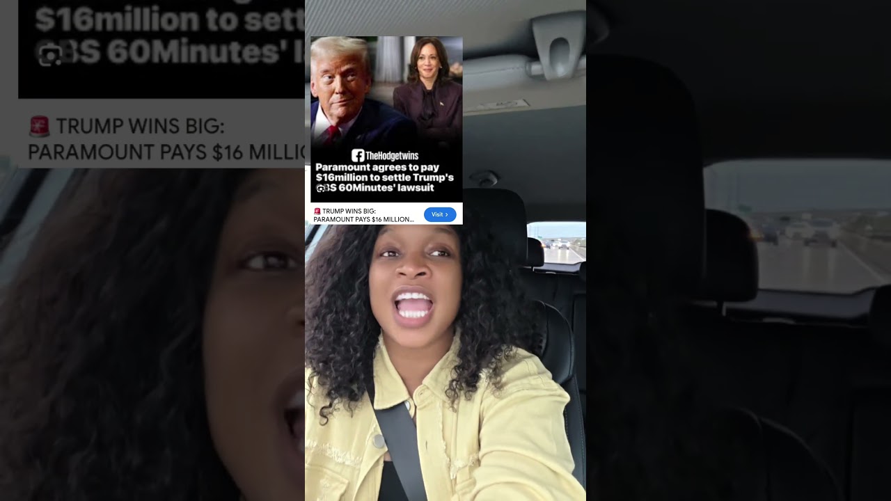Donald Trump Paramount settlement Kamala Harris