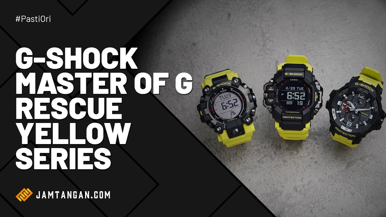 DIRANCANG UNTUK TIM PENYELAMAT | G-Shock Master of G Yellow Rescue Series