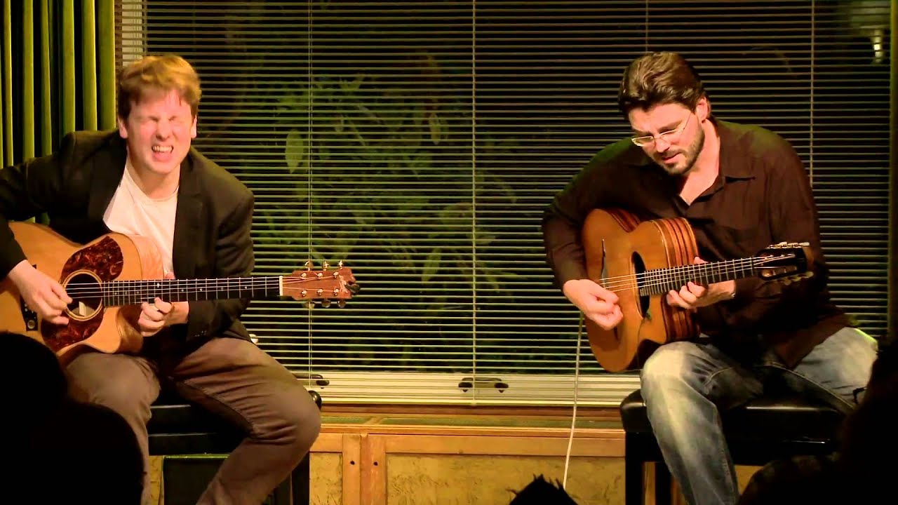 Jazz festival Enkhuizen 2013, Joscho Stephan & Wim den Herder, Gypsy in de Gitaarsalon