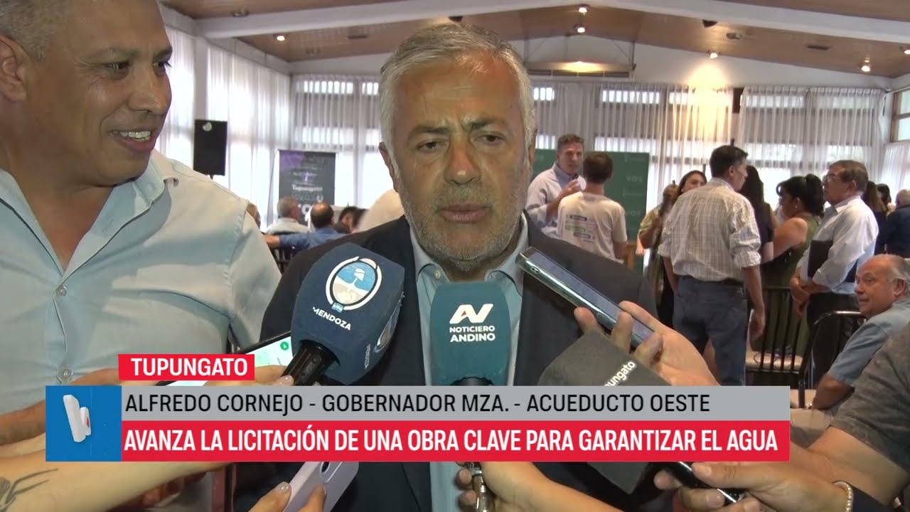 Acueducto oeste: avanza la licitación de una obra clave para garantizar el agua en Tupungato