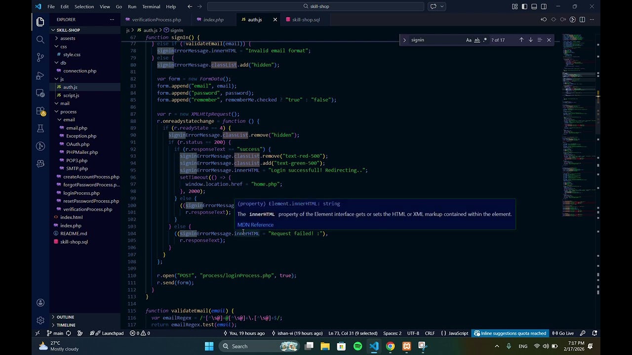 Skill Shop Tutorial 3 + 4 | eshop tailwind version