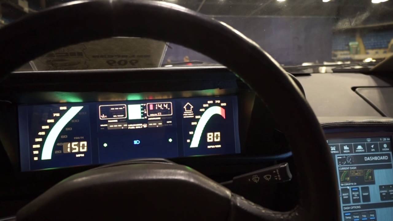 DeLorean digital dash