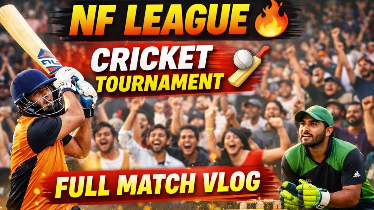 NF LEAGUE Cricket Tournament 2025 🏏🔥 | Full Match Vlog | Crowd, Sixes & Pure Cricket Vibes