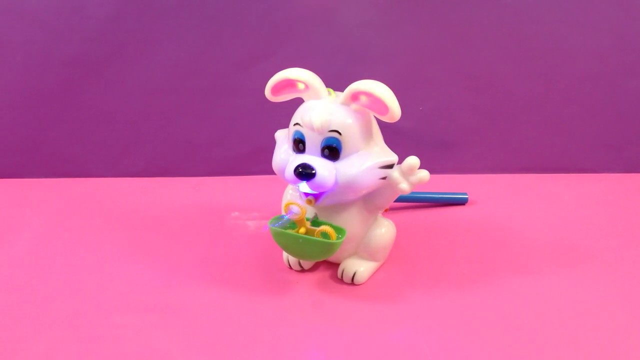 Easter Rabbit Toy Bubble Blowing Machine - Happy Easter 2017!!