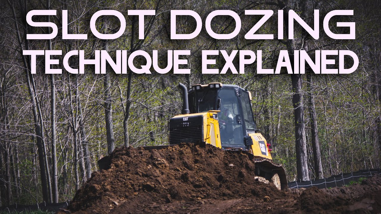 SLOT DOZING TECHNIQUES - Explained //Slot Dozing Stripping Topsoil // Cat D5K Bulldozer // In Cab