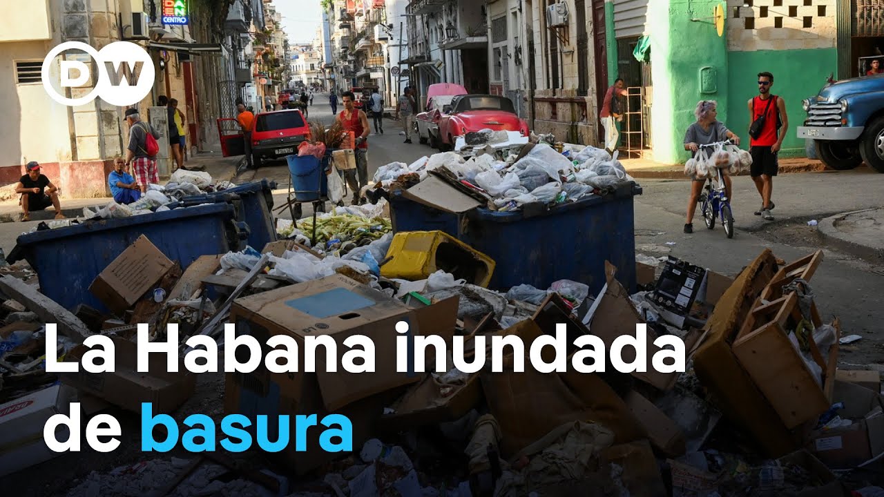 La Habana enfrenta grave crisis de basura por escasez de combustible y piezas de vehículos.