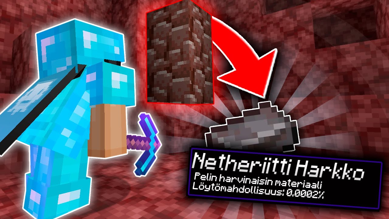 L&ouml;ysin HARVINAISINTA MATERIAALIA Minecraftissa?!