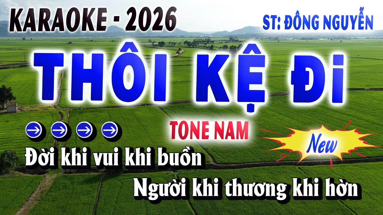 Karaoke Thôi Kệ Đi 🎤 Beat Chuẩn Tone Nam | Quân Organ