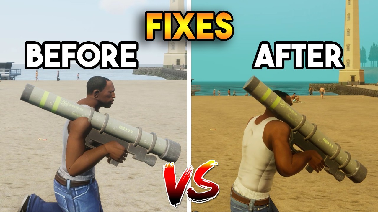 GTA SAN ANDREAS DEFINITIVE EDITION: ДО И ПОСЛЕ ИСПРАВЛЕНИЙ