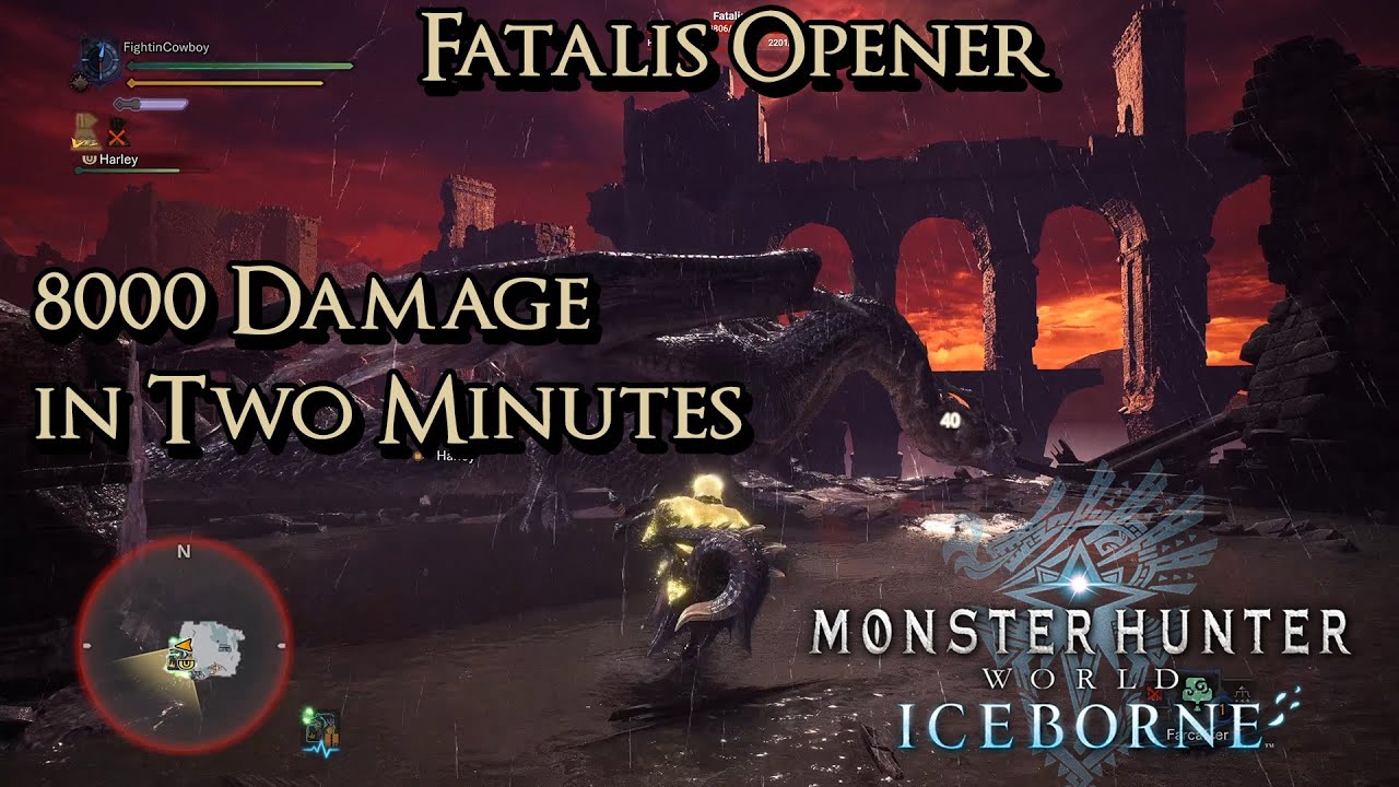 MHW Iceborne — Fatalis Opener — 8000 урона за две минуты