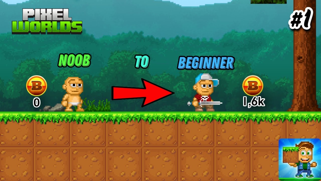 |Pixel World| Noob To Pro (Part 1) #pixelworlds