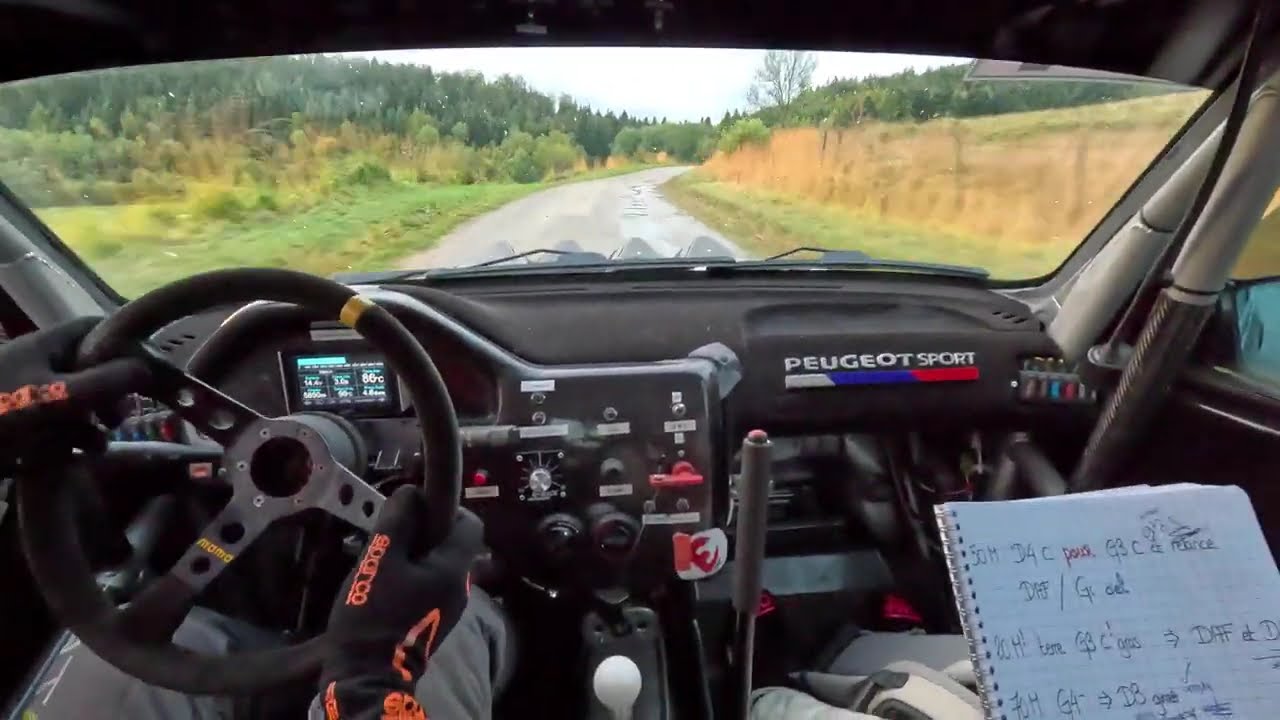 Rallye du Valdahonnais 2025 embarqué ES 6 L'Arquilonne P A  Marin Forge & J  Tomassi 106 A6
