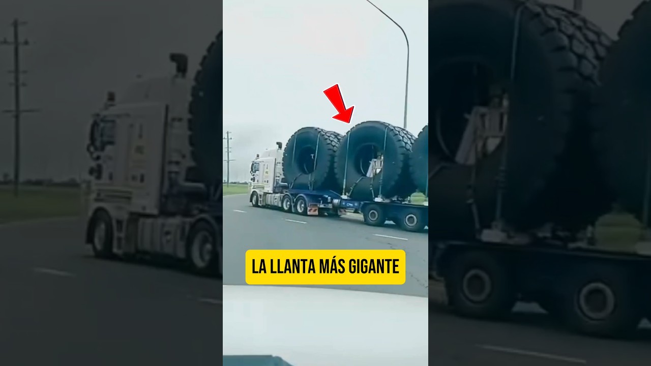 La llanta gigante de 5 toneladas en camiones mineros de 400 toneladas