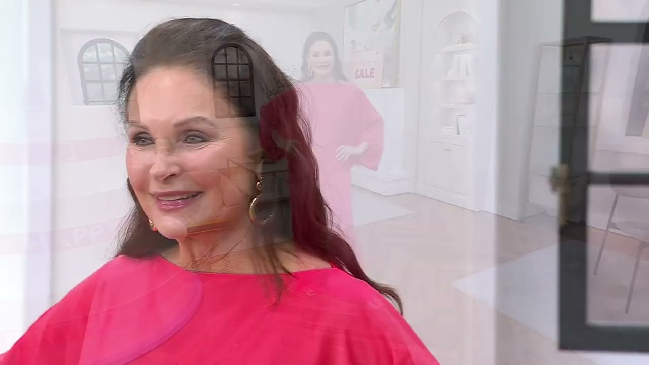 Carla Rockmore Collection Dolman Sleeve Boatneck Satin Blouse on QVC