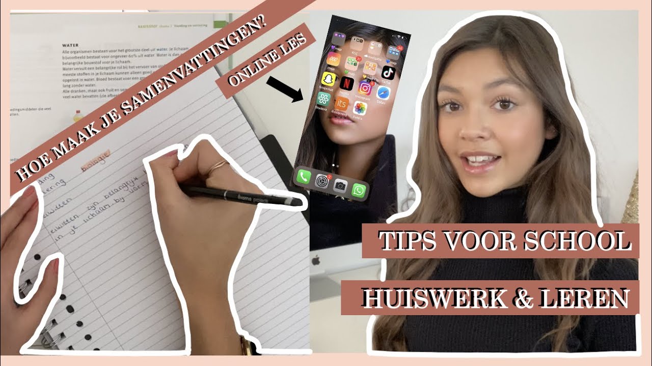 TIPS FOR SCHOOL, HUISWERK & LEREN.. #VLOG 37