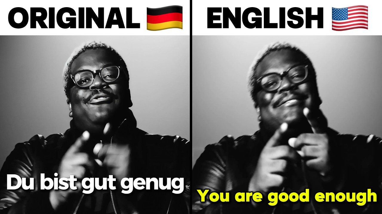 Du Bist Gut Genug Meme Original vs English Version