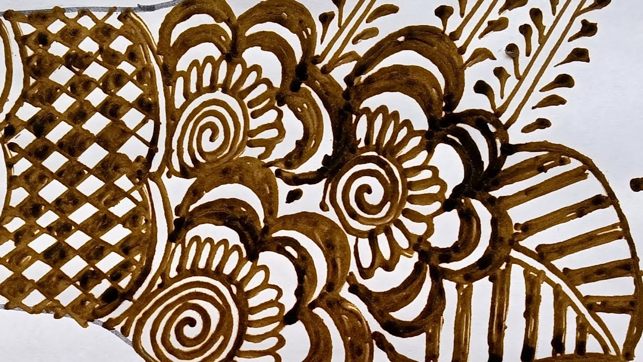 Lovely 😍 and Easy Front Hand Mehndi Design II Full Hand Mehndi Design