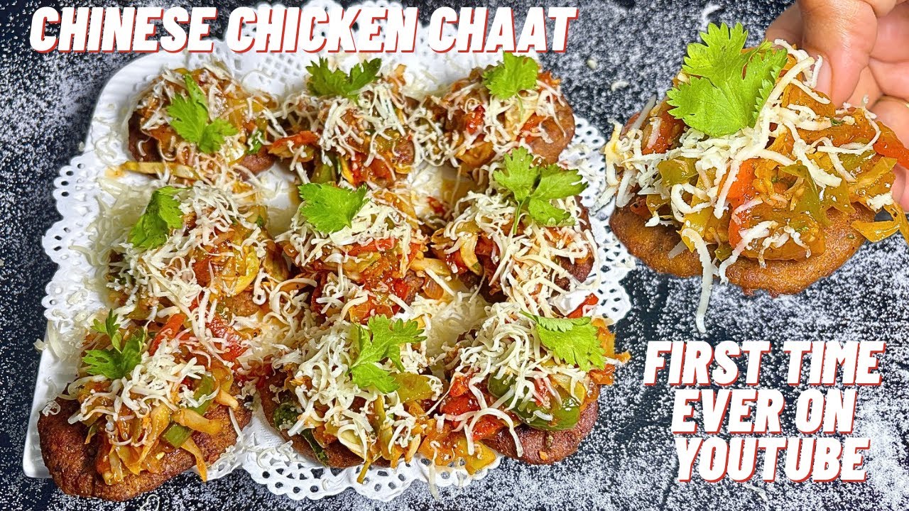 Chicken Poori Se Banaye Chinese Chicken Chaat | Schezwan Chicken Chaat | Ramadan Special Ep-15 ❤️