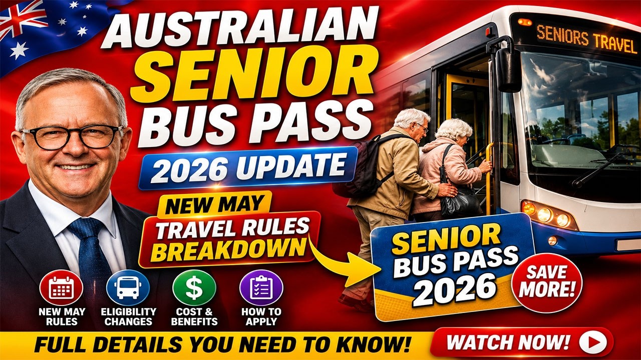 🚍 Australian Senior Bus Pass 2026 Update   New May Travel Rules Breakdown
