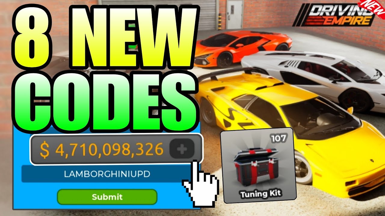 ALL NEW * LAMBORGHINI UPDATE CODES* IN DRIVING EMPIRE - ROBLOX DRIVING EMPIRE CODE IN 2026