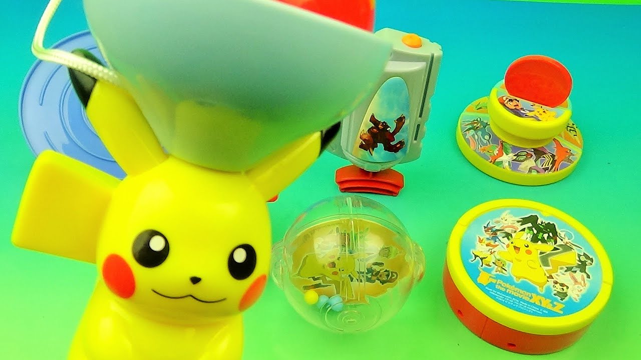 2016 POKEMON THE MOVIE XY&Z SET OF 6 McDONALDS HAPPY MEAL COLLECTIBLE TOYS VIDEO REVIEW