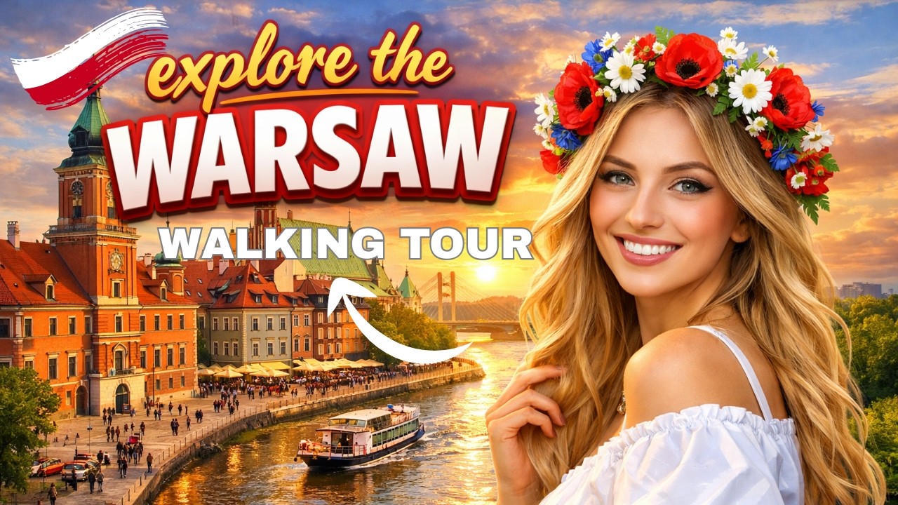 🇵🇱Explore Poland Warsaw , 4K Walking Tour | City Walk, Explore stunning Warsaw