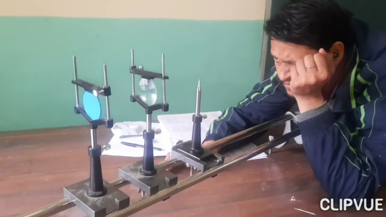 To find #focallength of #convexmirror with help of #convexlens #experiment #class12 #physics