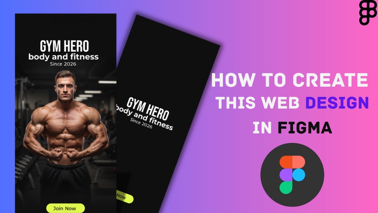 How to create web gym design in Figma