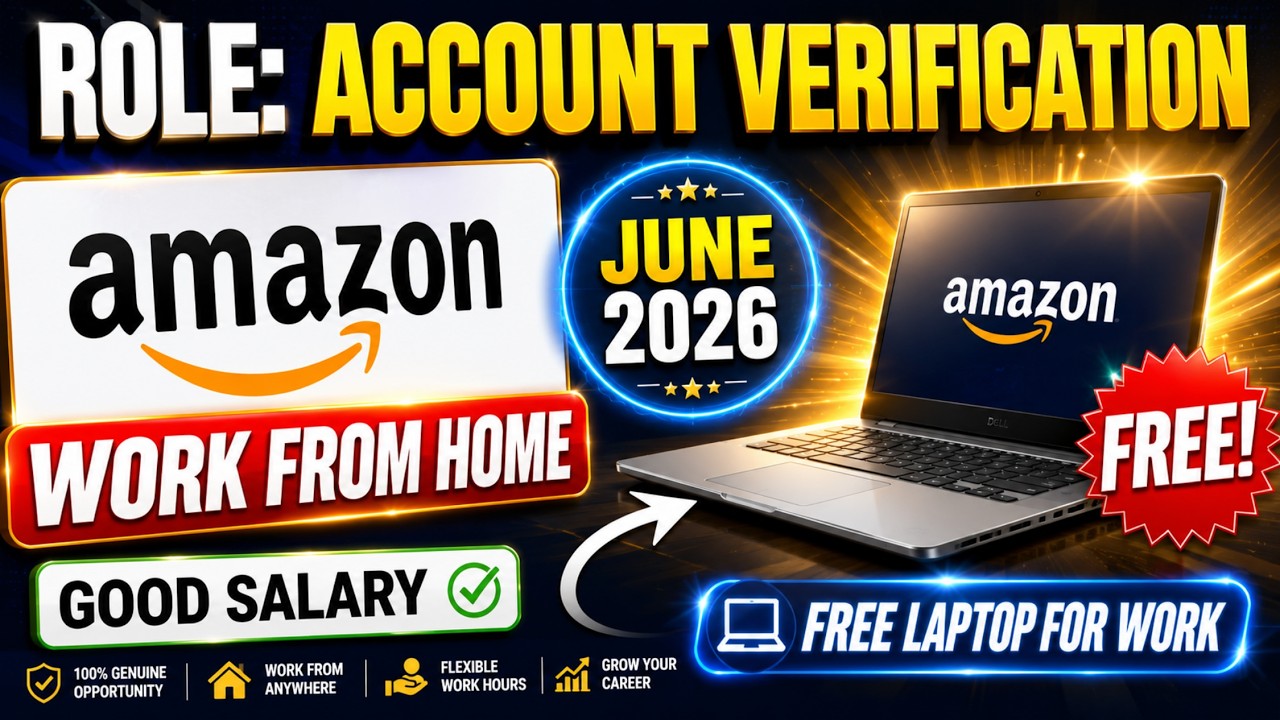 Amazon Work From Home Jobs 2026 | Amazon Hiring 12th Pass Freshers | Apply Now