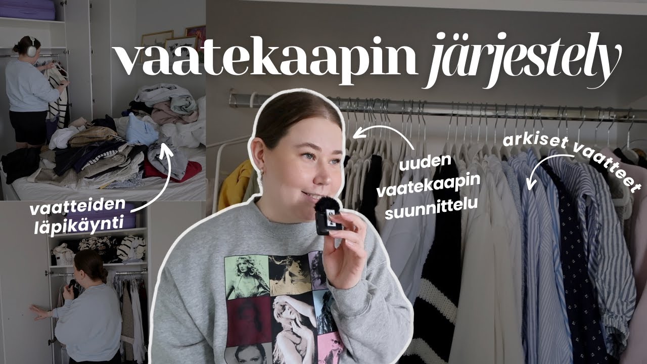 Vaatekaapin siivous ja organisointi, Ikean ostokset 👗🛍️