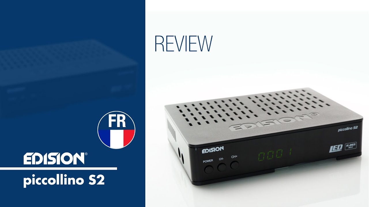 EDISION PICCOLLINO S2 R&eacute;cepteur satellite DVB-S2 H.265/HEVC (FR)