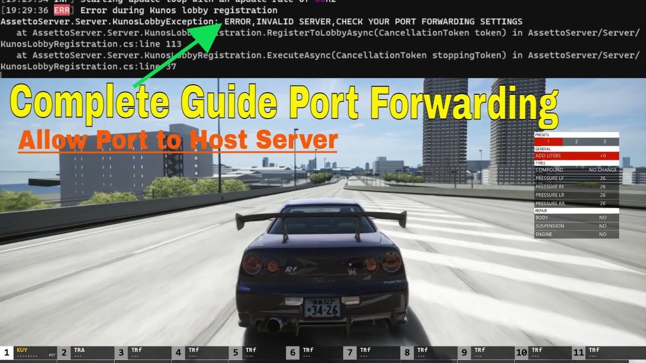 Assetto Corsa Port Forwarding - Allow Router to Port Forward