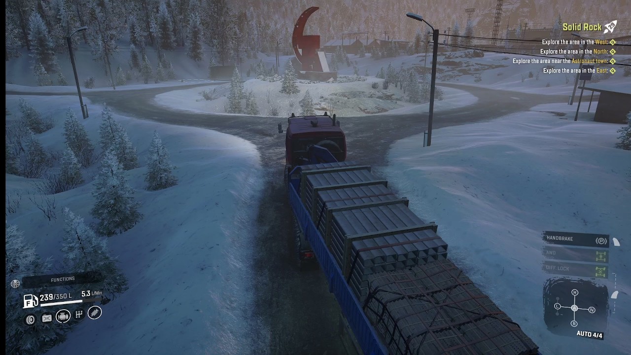 SnowRunner - R07E42 - Crossing into Chernokamensk