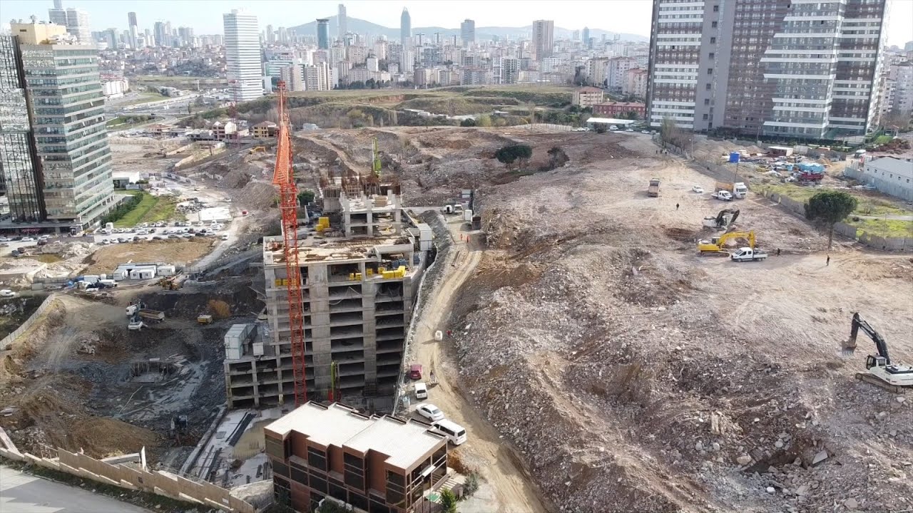FİKİRTEPE KENTSEL DÖNÜŞÜM, YIKIM SONRASI 11.12.2021 TARİHLİ DRONE GÖRÜNTÜLERİ