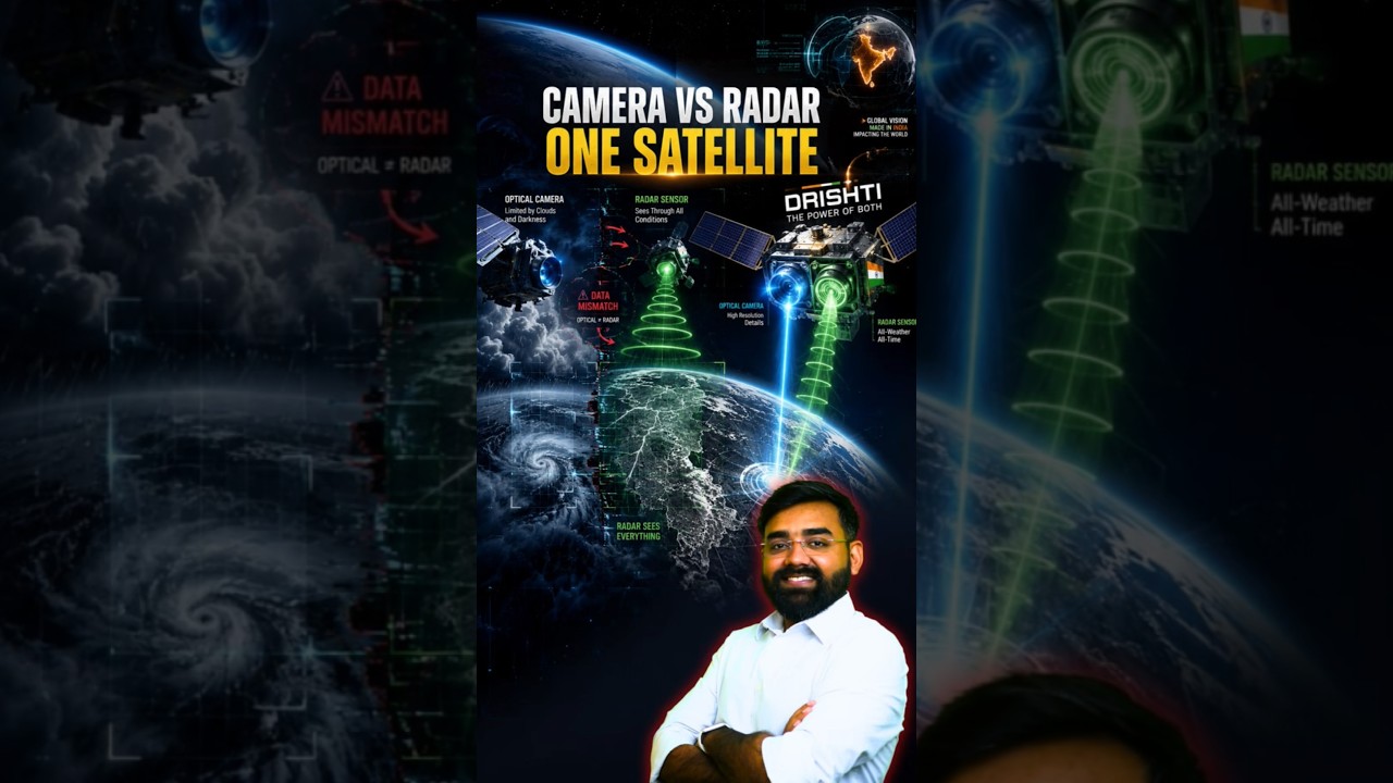 India Built a Satellite That Can See Through Clouds #Drishti #IITMadras #SpaceTech #ISRO #SpaceX