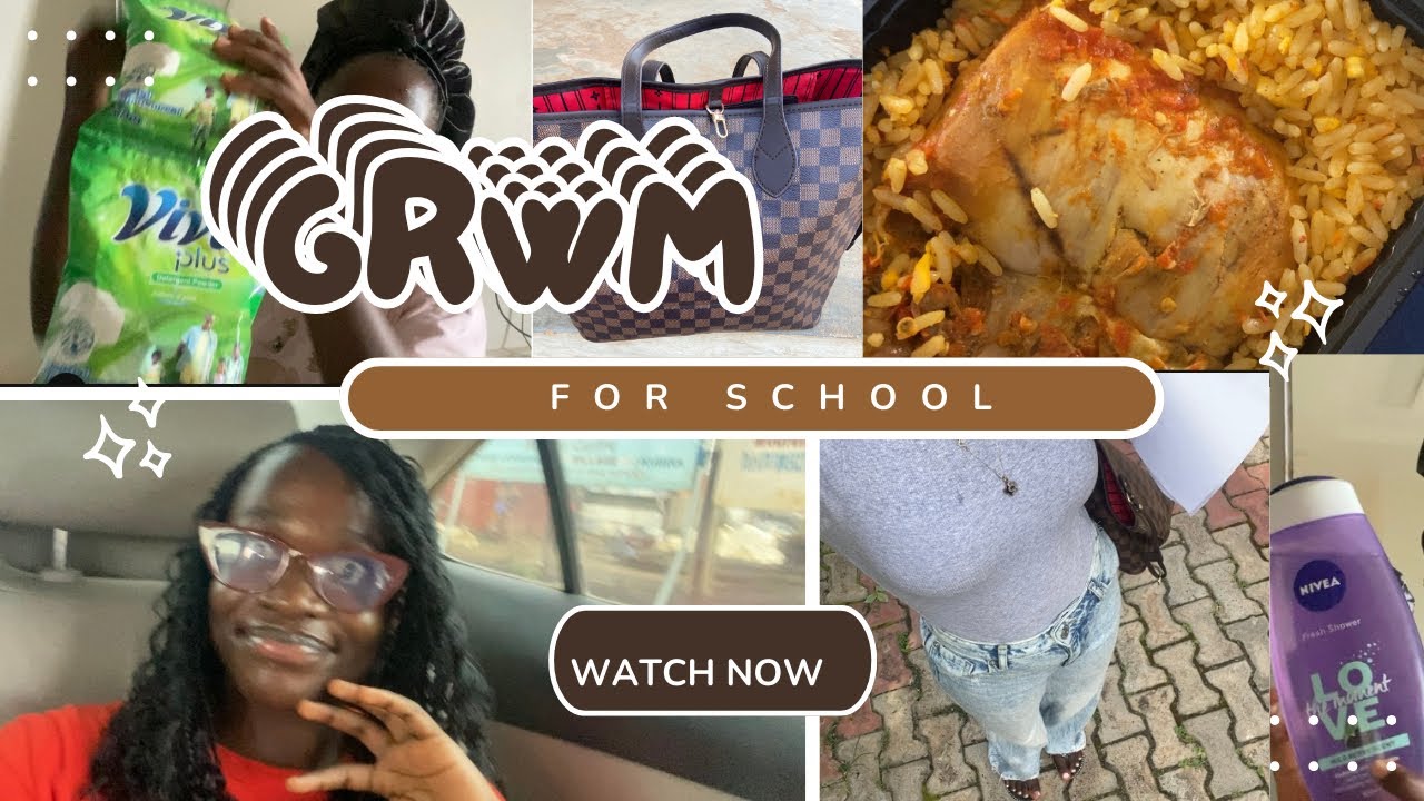 GRWM for School:Goddess Braids,Thrifting Out My Closet,Trying Coconut Rice & Bag unboxing.