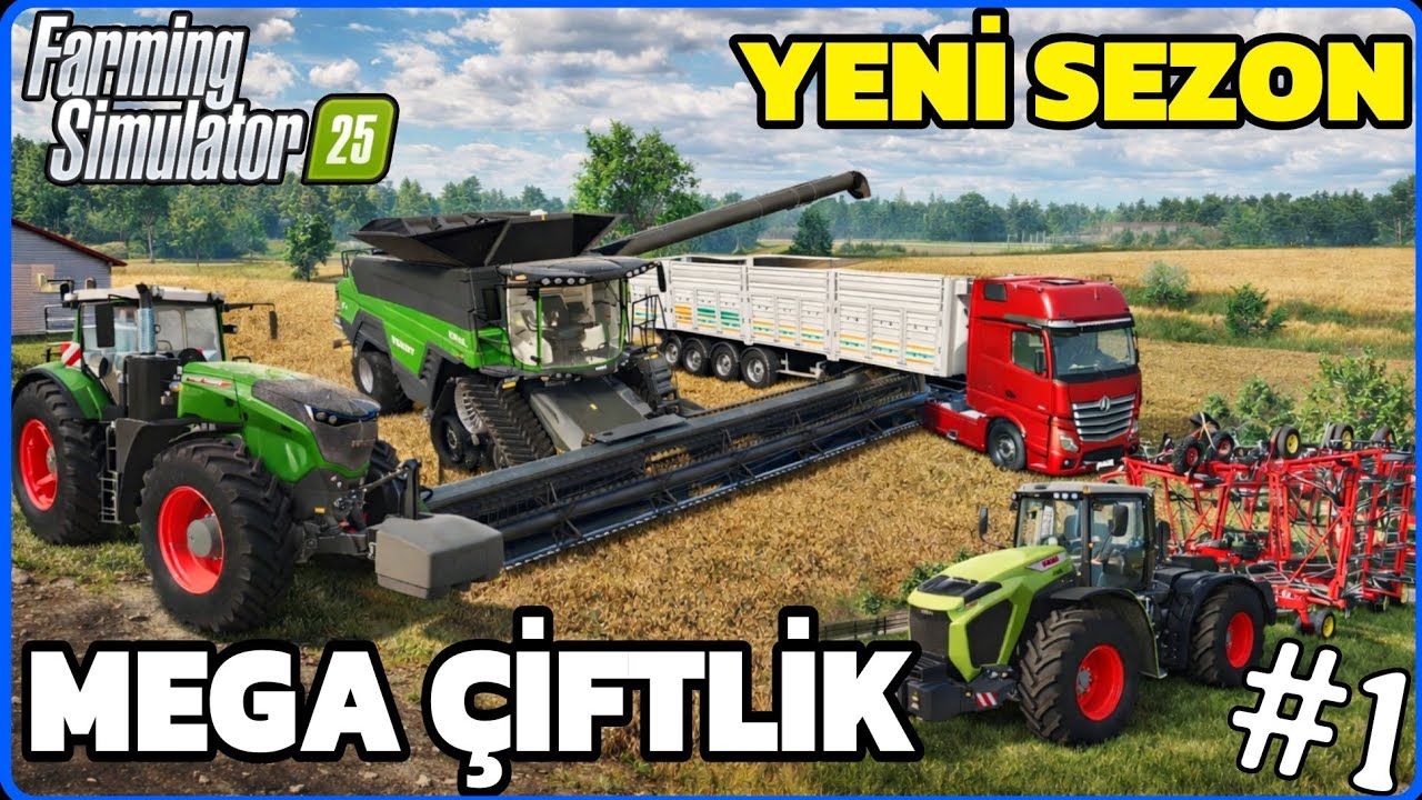 MEGA ÇİFTLİK KURUYORUZ🔸️HER ŞEY SON SİSTEM🔸️BAKALIM YÖNETEBİLECEK MİYİZ..?🔸️FS25 MEGA FARM
