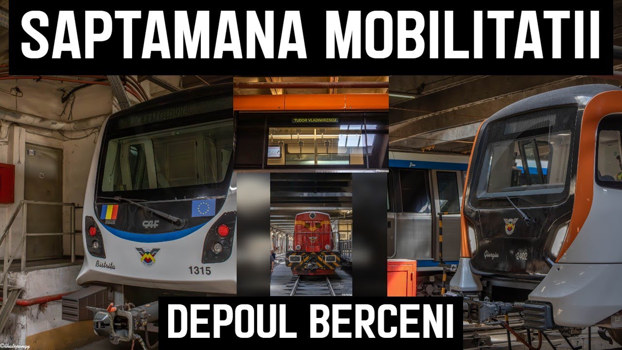 Metrorex:  Saptamana Mobilitatii 2024, Depoul Berceni + Noul Metrou ALSTOM METROPOLIS BM4.