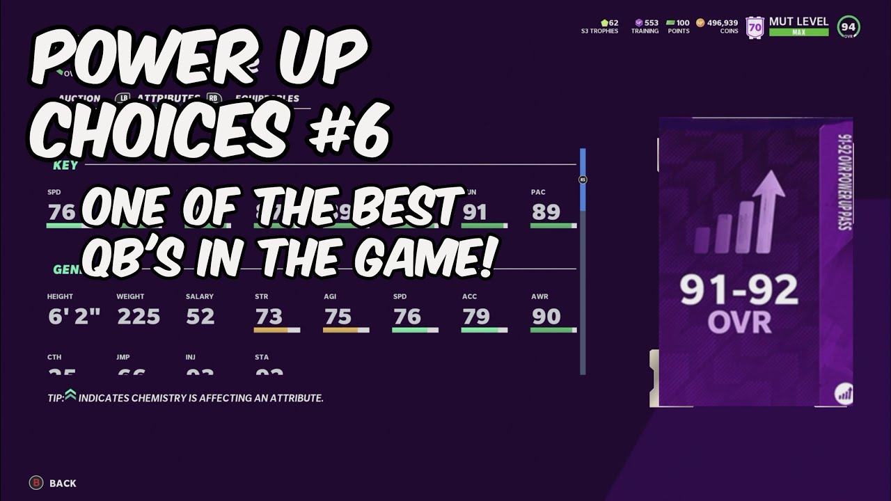 POWER UP PASS CHOICES #6/ 91-92 PASS